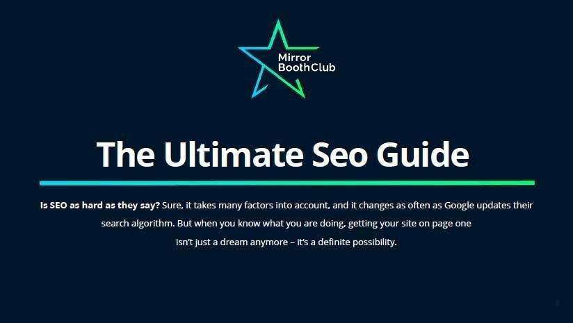 Your website is your shop front, let get you to page one on Google with the Ultimate Guide to SEO.